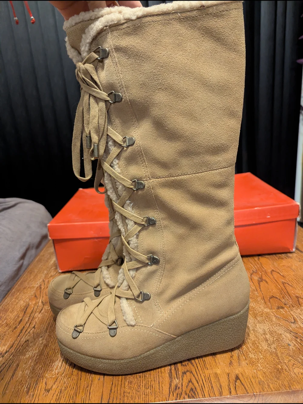 Circa 2008, R2 Tan Suede Winter Boots